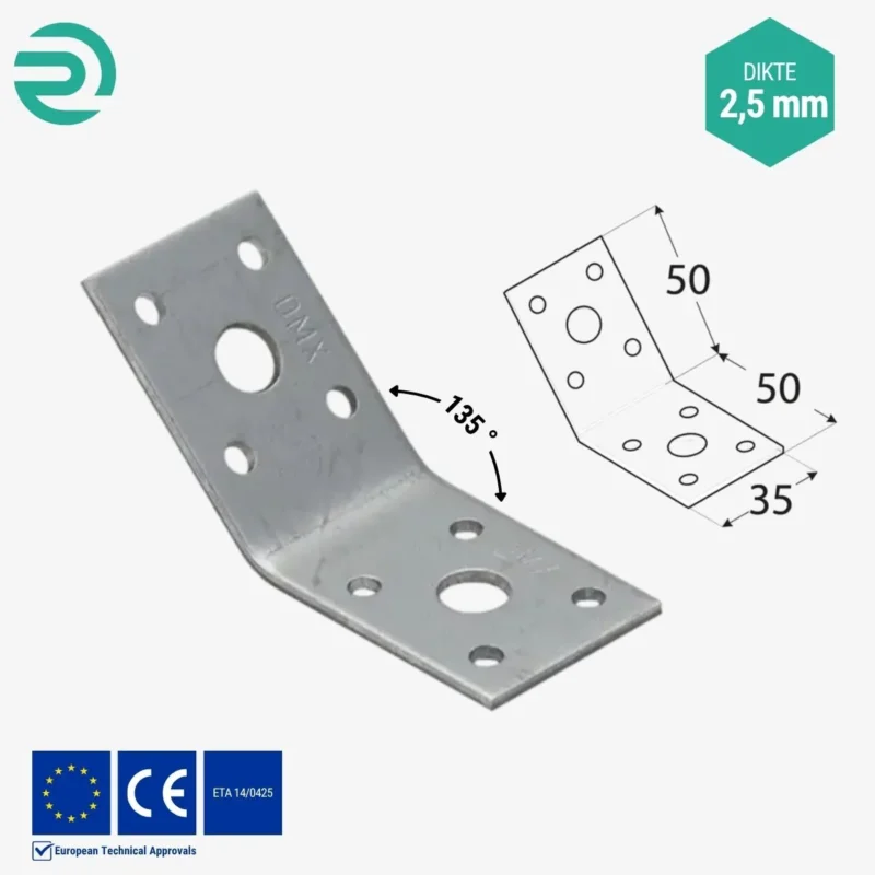REZU - Houtverbinders - Hoekijzer standaard KLR 1