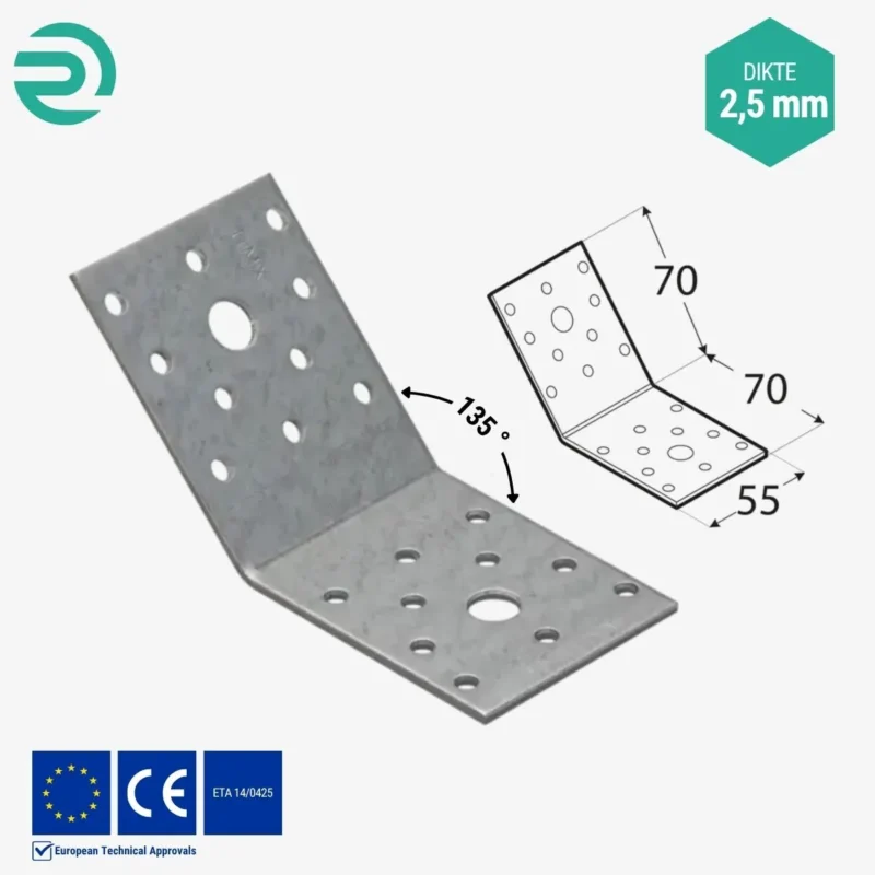 REZU - Houtverbinders - Hoekijzer standaard KLR 2