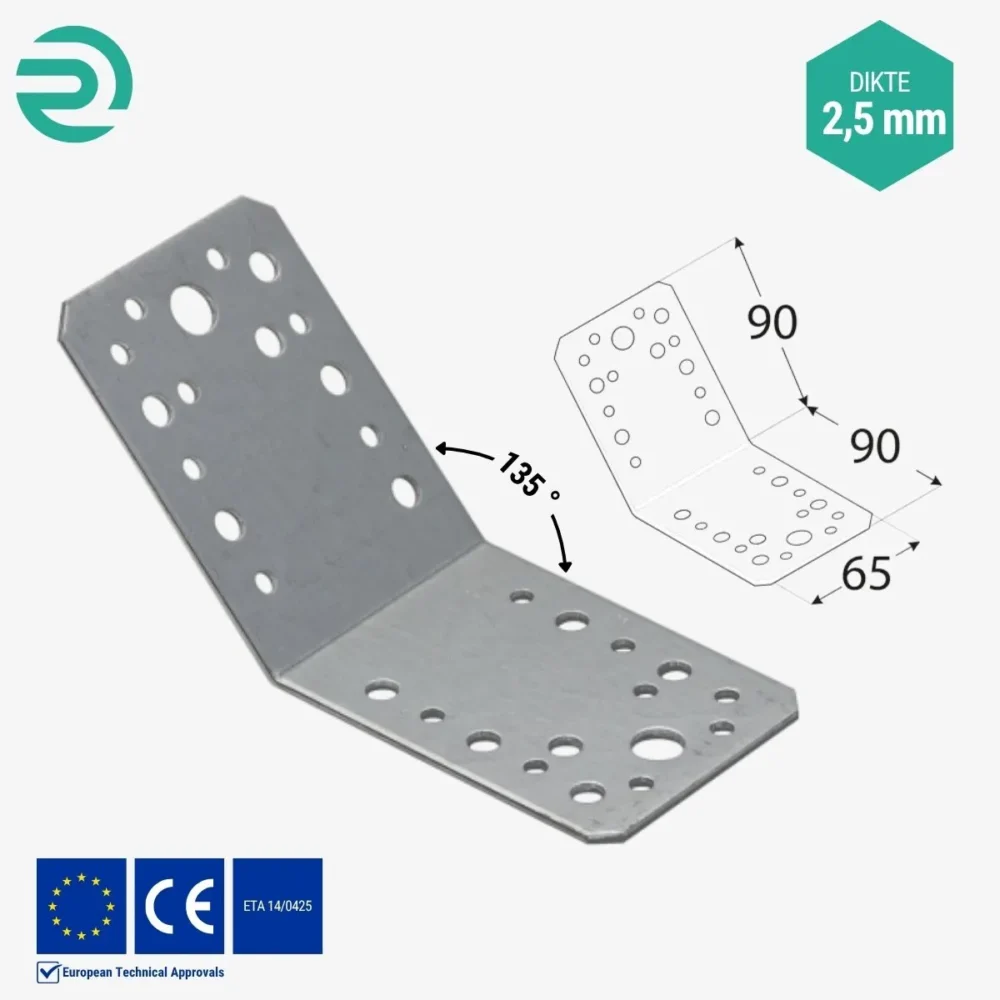 REZU - Houtverbinders - Hoekijzer standaard KLR 3