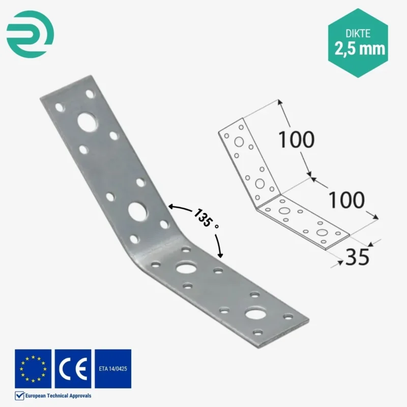 REZU - Houtverbinders - Hoekijzer standaard KLR 4