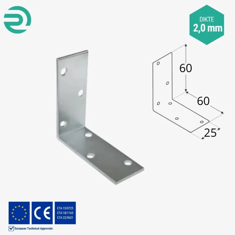REZU - Houtverbinders - Hoekijzer standaard KM 20