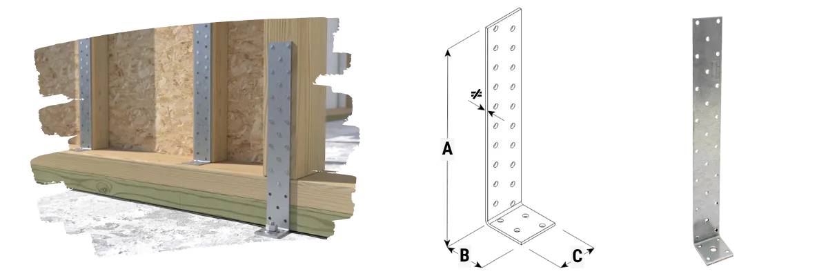 REZU - Houtverbinders - Hoekijzers standaard KK - Specificaties