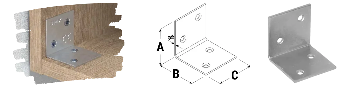 REZU - Houtverbinders - Hoekijzers standaard KS & KSO - Specificaties