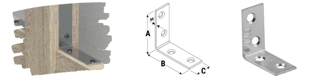 REZU - Houtverbinders - Hoekijzers standaard KW - Specificaties
