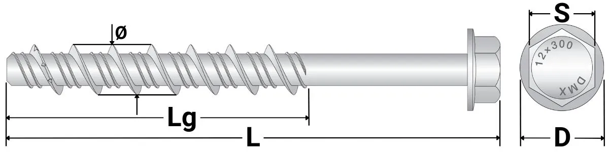 REZU - Schroeven - Betonschroef PBW - Specificaties