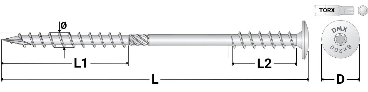 REZU - Schroeven - Isolatieschroef WKT - Specificaties
