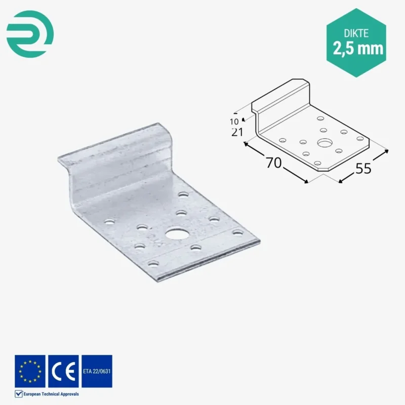 REZU - Houtverbinders - Hoekijzer Z-type LZ 0
