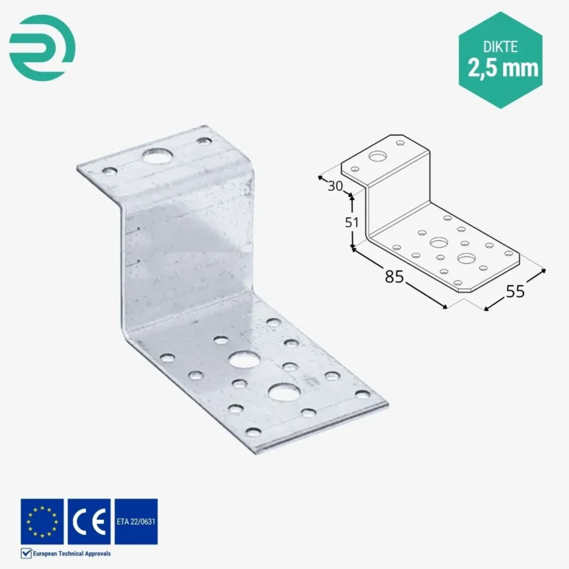 REZU - Houtverbinders - Hoekijzer Z-type LZ 2