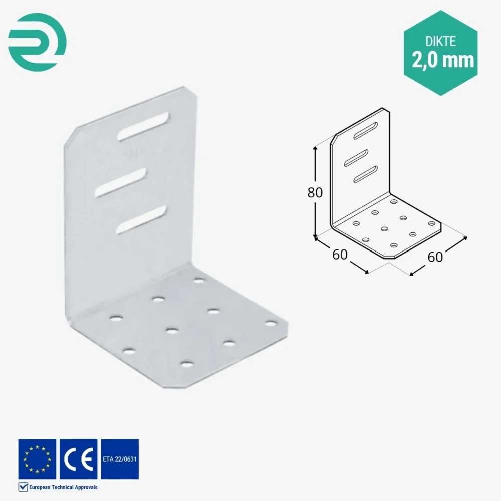 REZU - Houtverbinders - Hoekijzer verstelbaar KMR 1