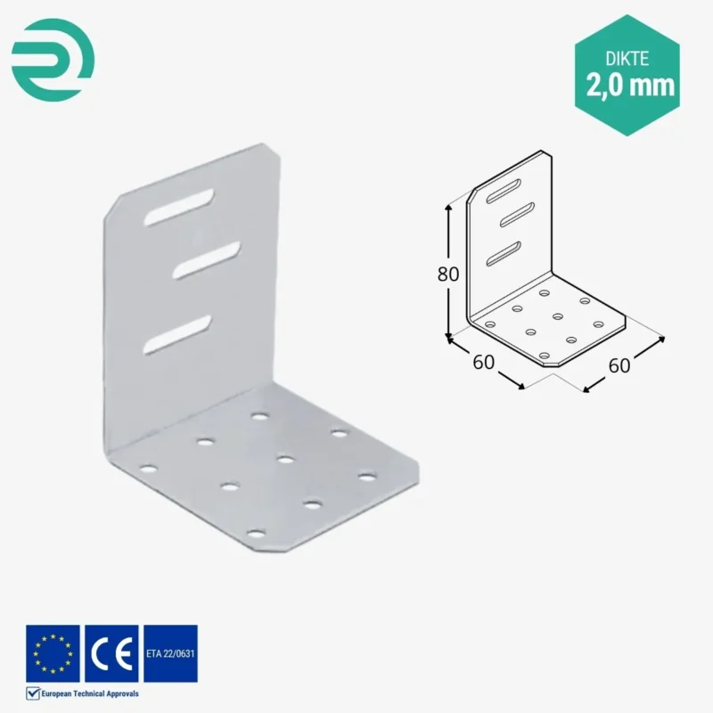 REZU - Houtverbinders - Hoekijzer verstelbaar KMR 2