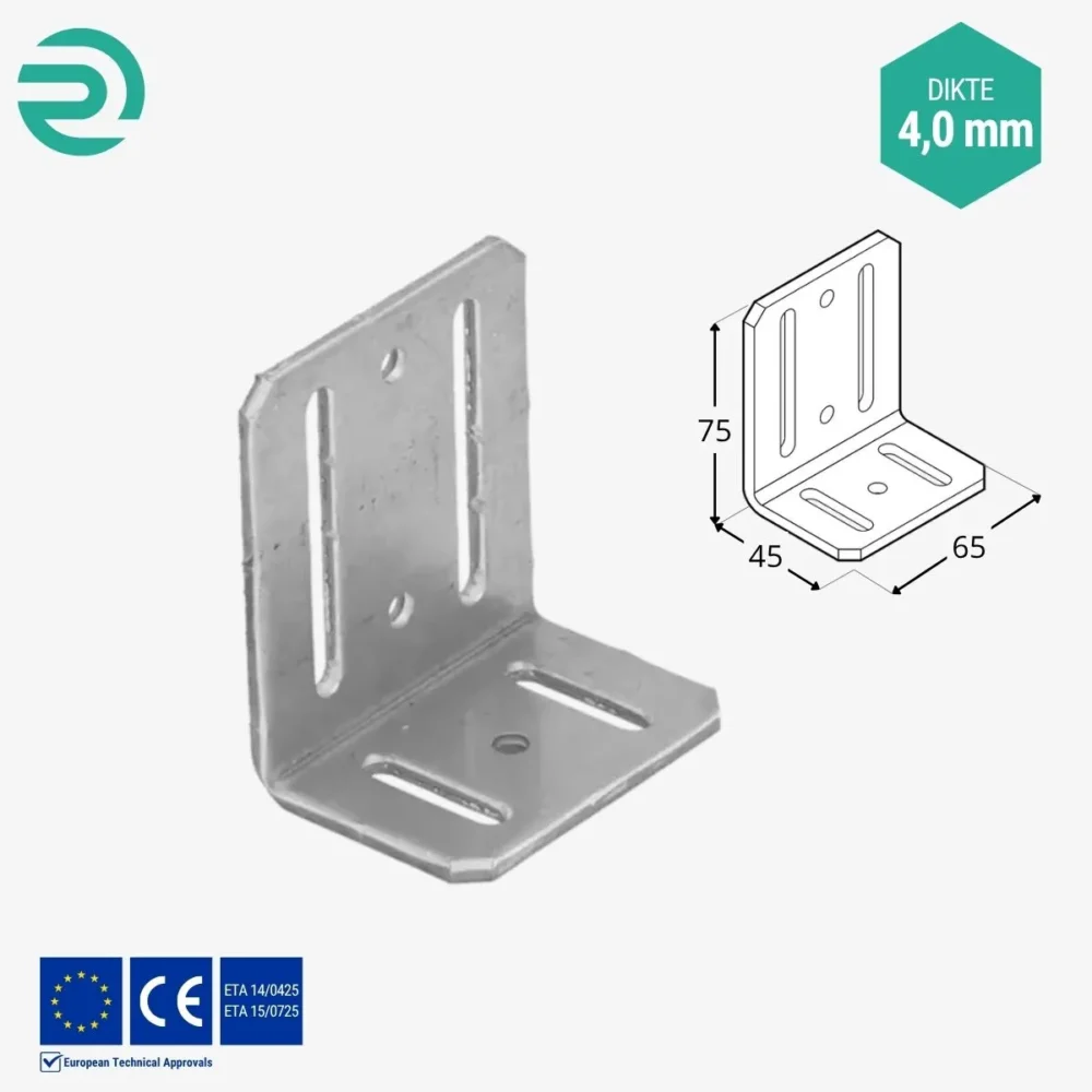 REZU - Houtverbinders - Hoekijzer verstelbaar KR 3