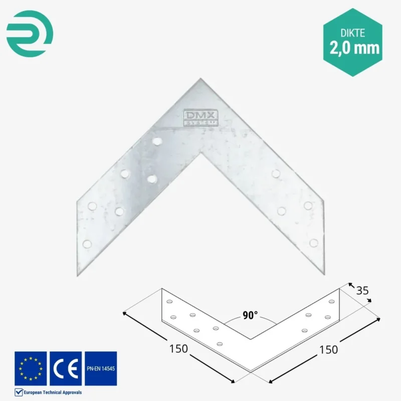 REZU - Houtverbinders - Houtverbinder plat NAS 150