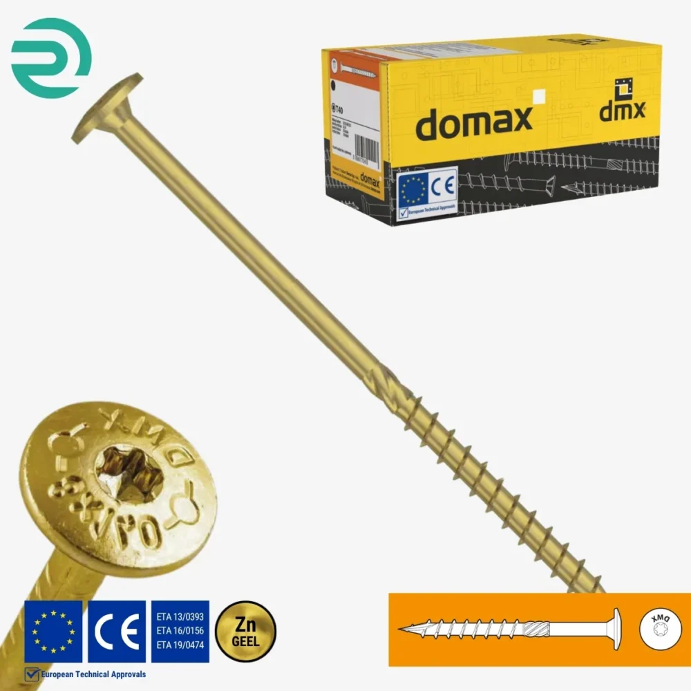 REZU - Schroeven - Tellerkopschroeven CT - Geel verzinkt - Afmeting 260-320 mm