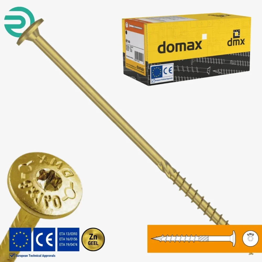 REZU – Schroeven – Tellerkopschroeven CT – Geel verzinkt – Afmeting 340-400 mm REZU - Schroeven - Tellerkopschroeven CT - Geel verzinkt - Afmeting 340-400 mm